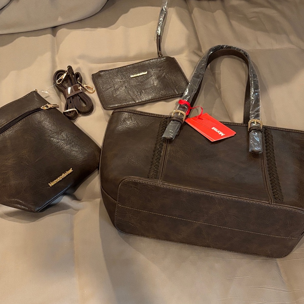Montana West Dark Brown Women's Bag Set